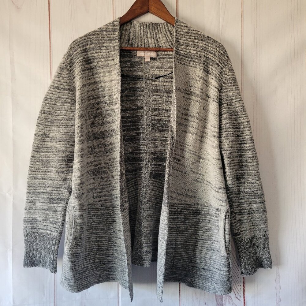 Banana Republic Open Front Cardigan Sweater, Women’s M, Gray, Long Sleeve